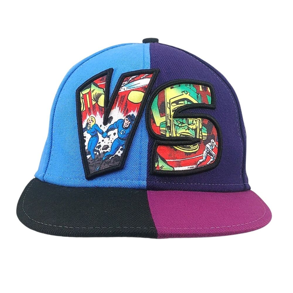 New Era 59FIFTY Marvel Fantastic Four vs Galactus RARE Hat 7 1/8 NWOT Split